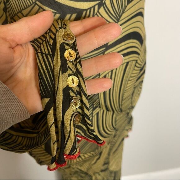 DE LA VALI JOSEPHINE LONG SLEEVE MAXI DRESS NWT Size 8 - Picture 6 of 10